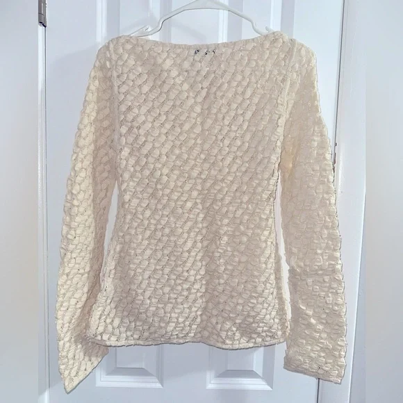 NWT - Róhe Lace Boatneck Long Sleeve Top - Size FR40 - Picture 7 of 7